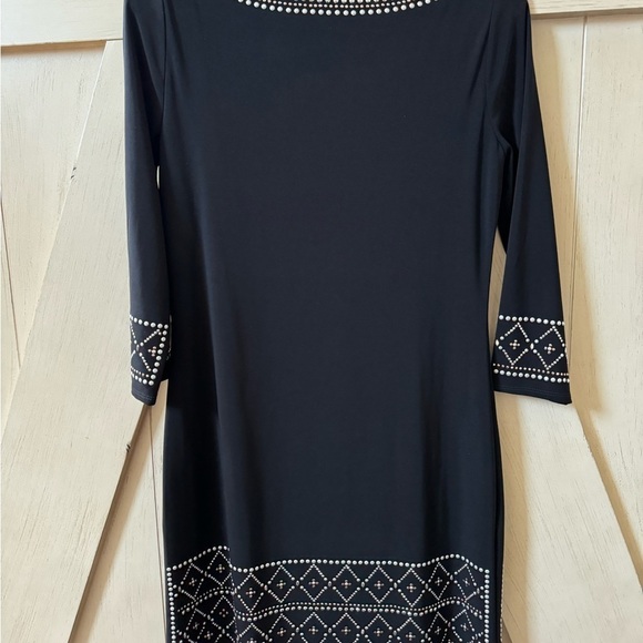 WHBM Black Dress Silver/Gold/Rose Gold Beading - Picture 3 of 3